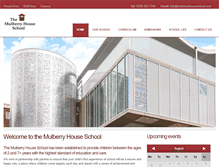 Tablet Screenshot of mulberryhouseschool.com